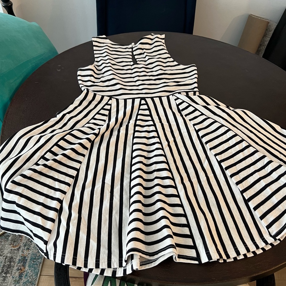 Anthropologie Summer Fit and Flare Striped Dress L Large
